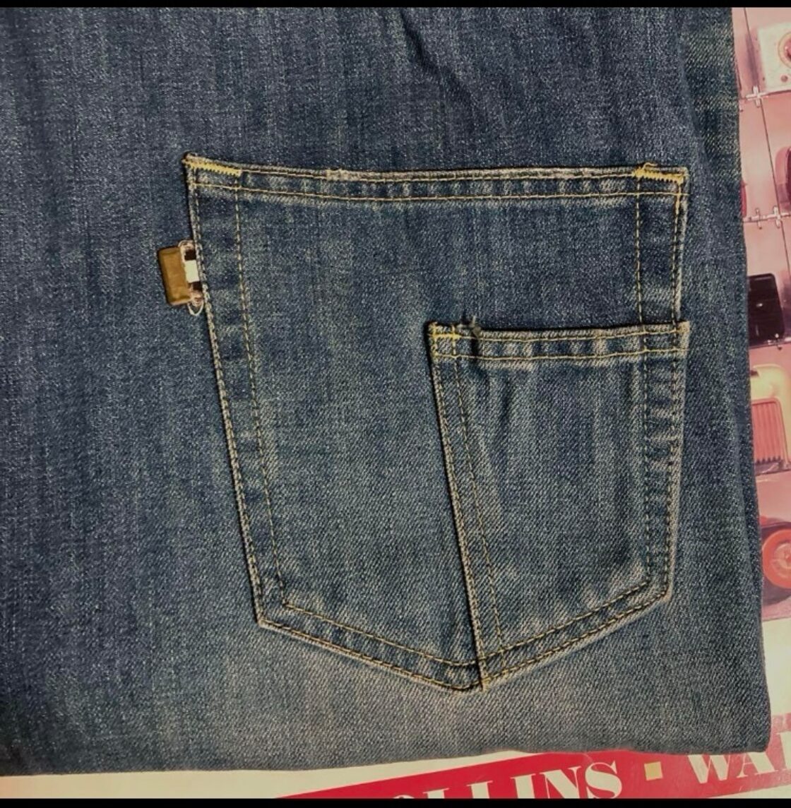 名作00s HECTIC BASIC DENIM USED加工バギーデニムパンツRealmadリアル 