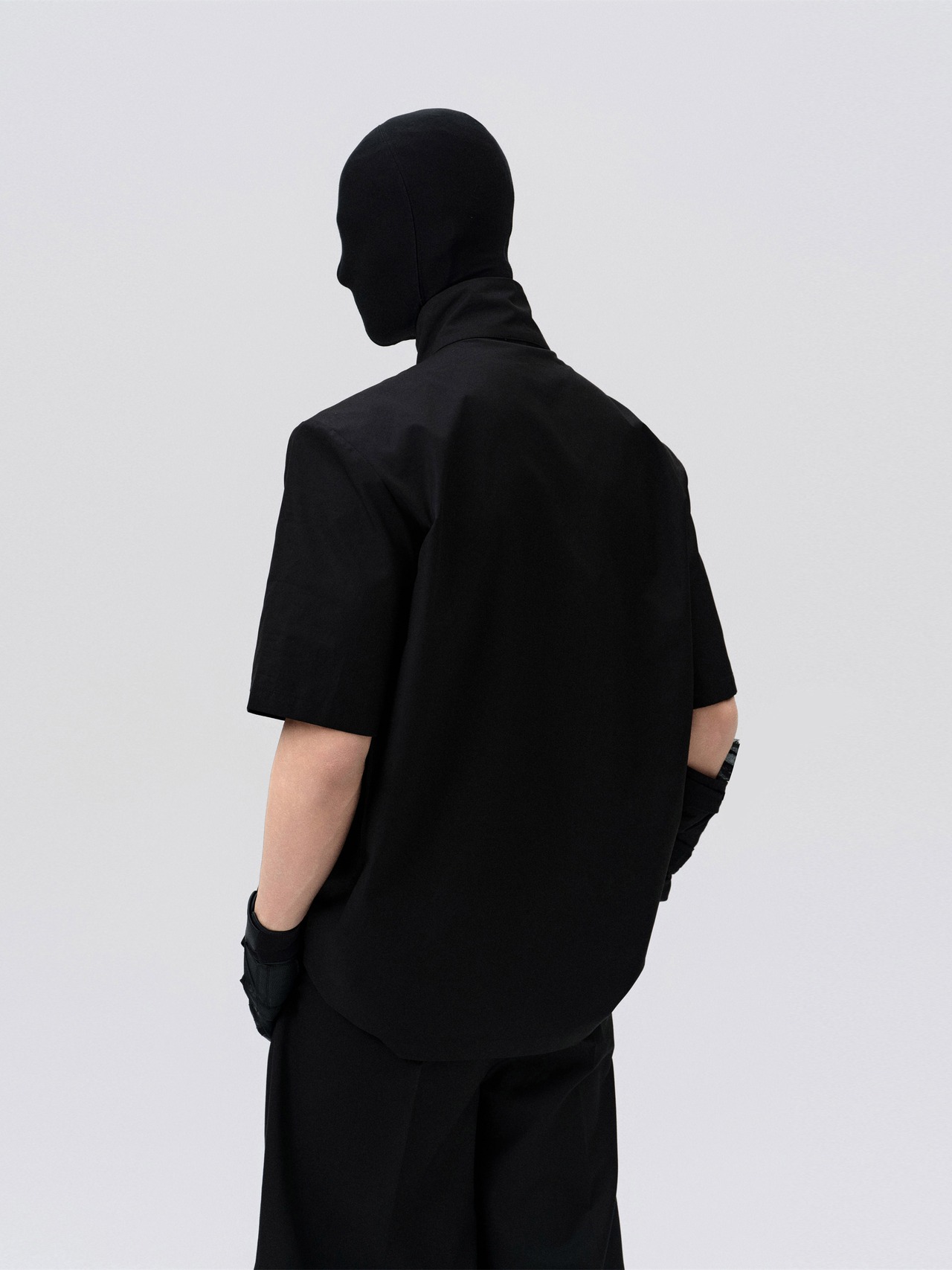 FRKM SCD 25SS 着脱式肩パッド スタンドカラーシャツ半袖