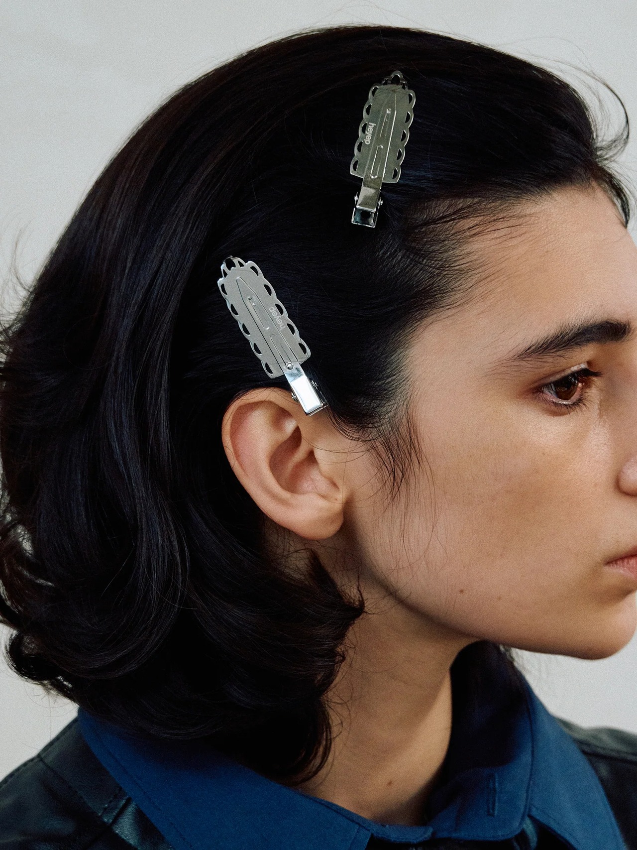 【S6SS】heyep へイップ  / Lace Trim Clips ‒ 2 Piece Set / ヘアクリップ - 1