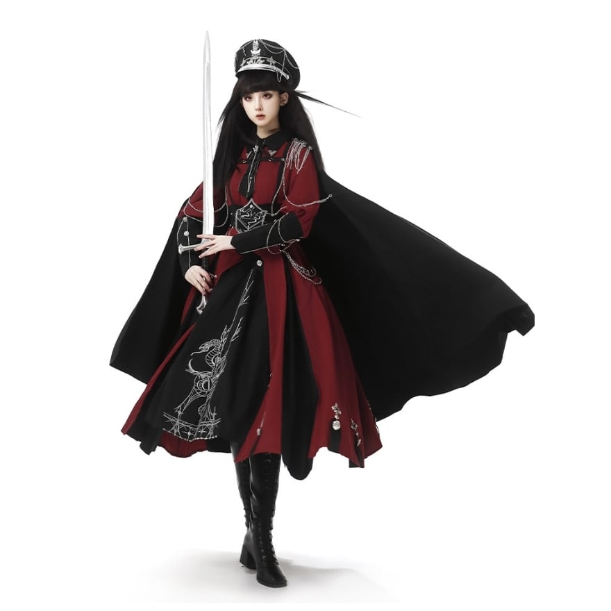 ゴスロリ通販 With U 予約商品 ファッション ミリロリ 軍服 マント