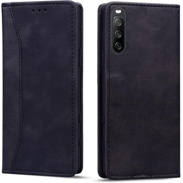 Torske Xperia 10 IV スマホケース エクスペリア10iv 手帳型ケース SO-52C カバー SOG07 ケース 手帳型 内蔵マグネット開閉式 ベルトなし Sony Xperia 10 IV ケース Xperia 10 IV SO-52C ケース カードポケット 防水 折り畳み式 横置き機能 便利 Xperia 10 IV 携帯ケース 黒 1355