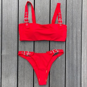 Bikini♡ベルトストラップビキニ レッド