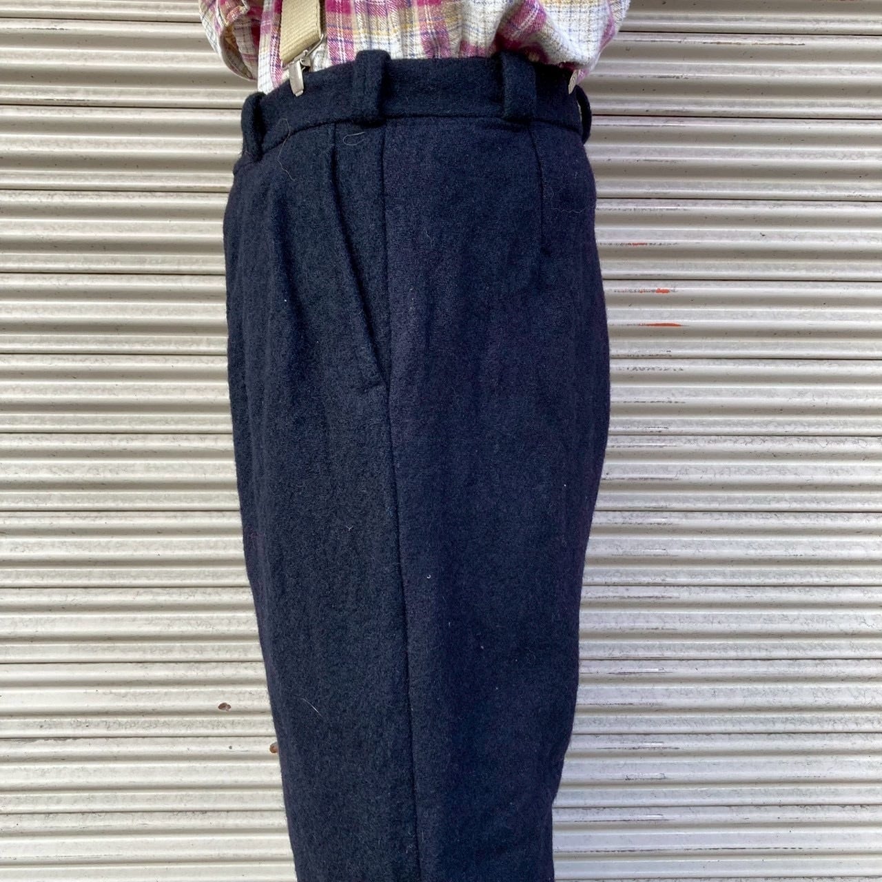 EURO Vintage ユーロヴィンテージ ウールパンツ Army ミリタリー W78cm