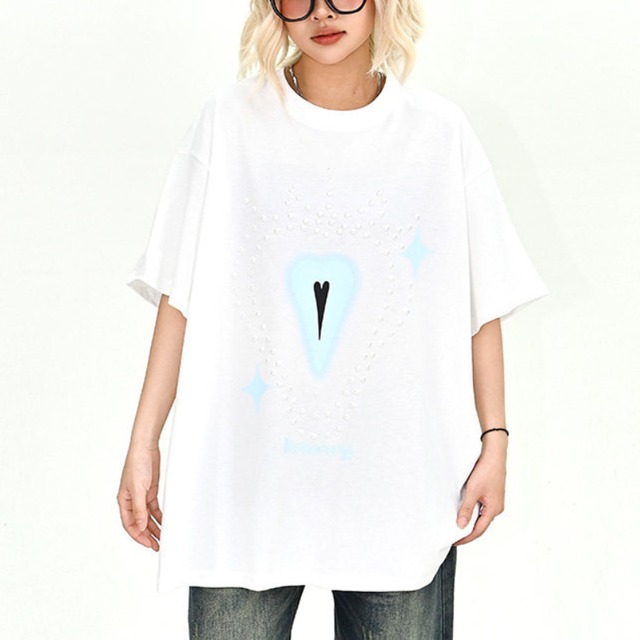strawberry design short-sleeved tee　ストロベリーデザイン半袖ティー　J1813