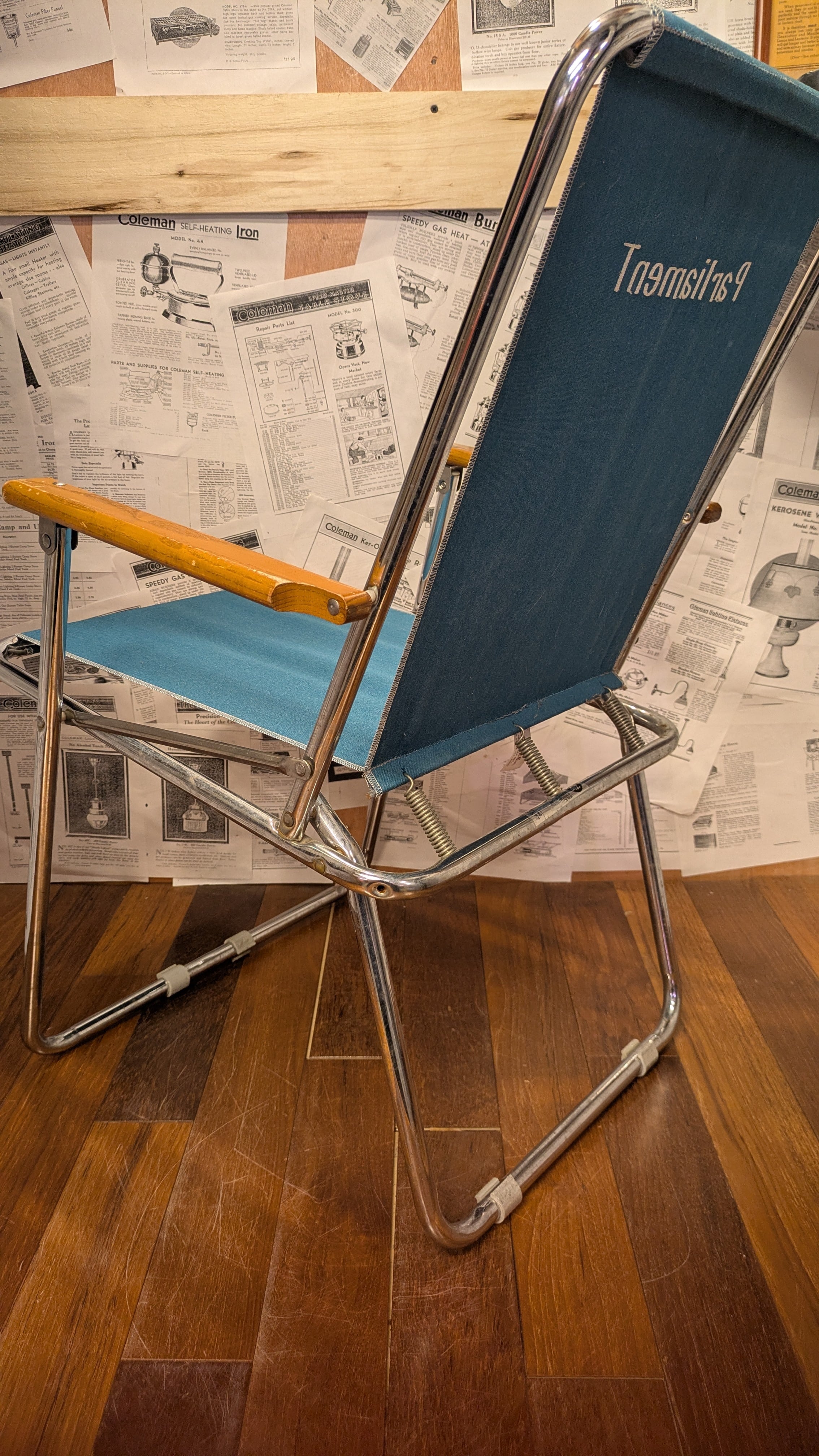 Vintage ZIPDEE Chair AirstreamChair USA Antique Camping ParliamenT