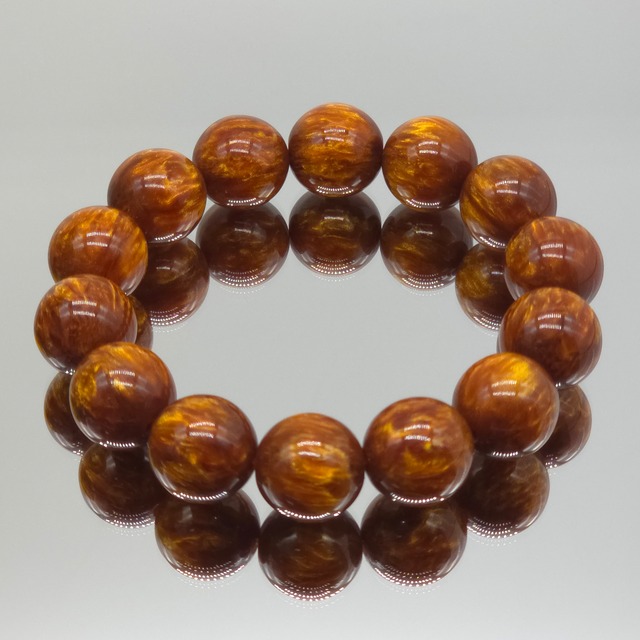 金糸楠木[きんしなんぼく]ブレスレット 16mm 手首17cm