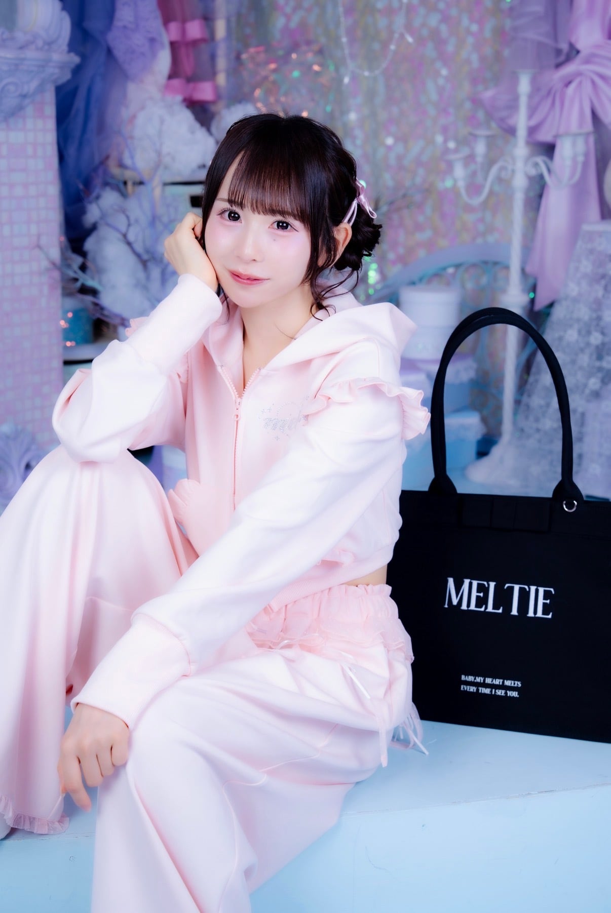 Dot Tulle Sweat Pants【10月中旬発送】