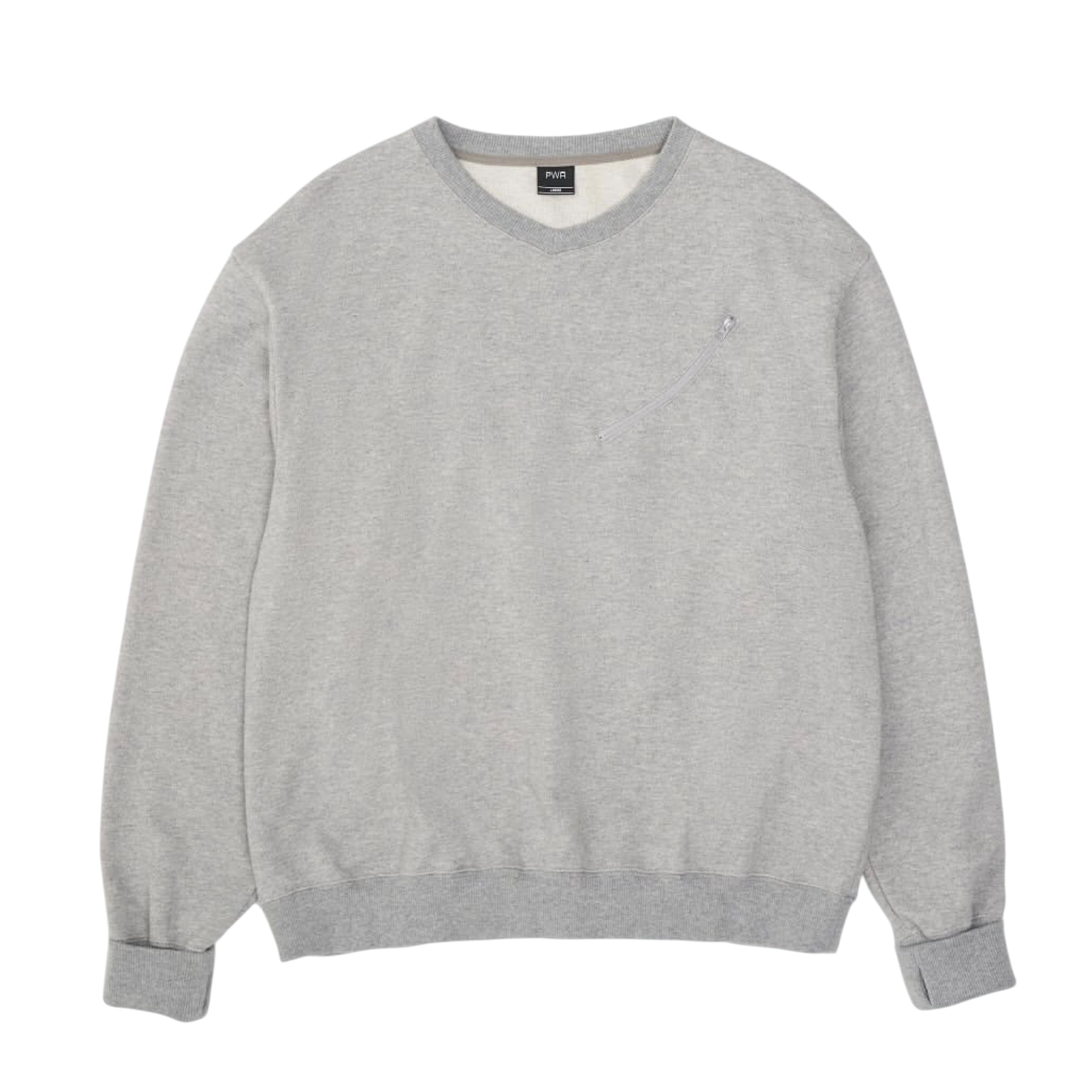 PWA / HEAVY KANOKO V-NECK P/O HEATHER GREY | THE NEWAGE CLUB
