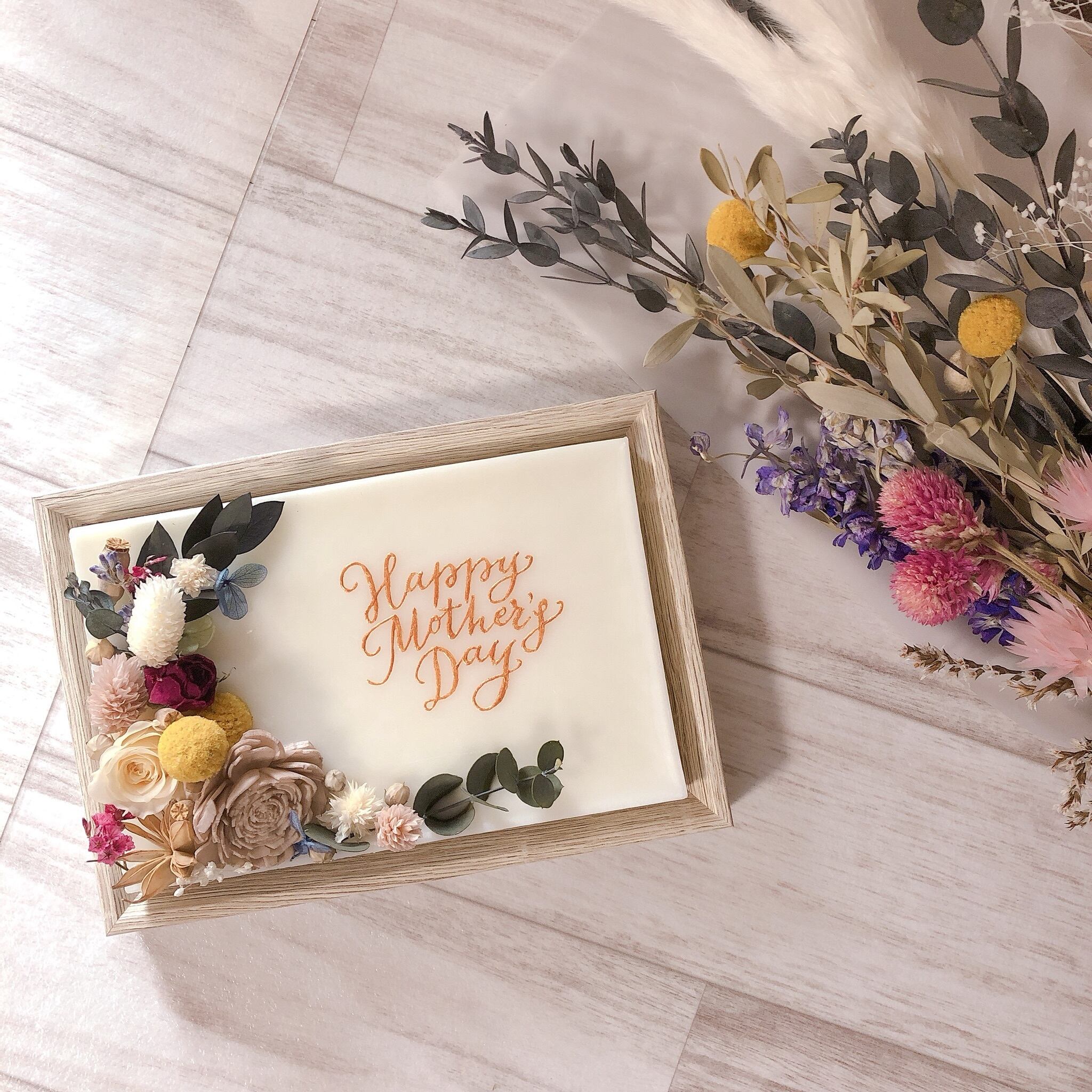 メッセージ刻印》写真立てサイズのアロマワックスバー | kiracandle  