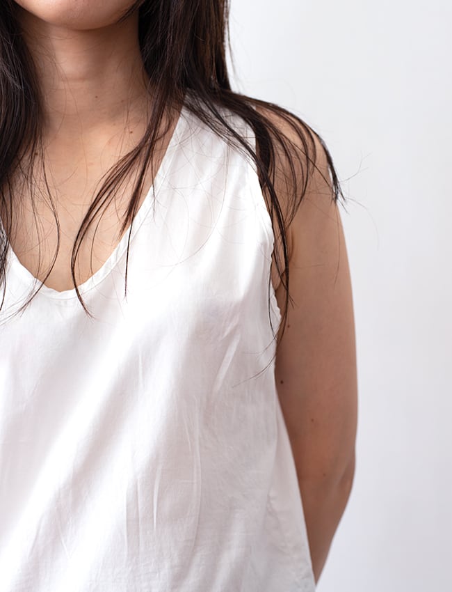 aulico : TANK TOP LONG (Narrow Fit) / WHITE | aulico
