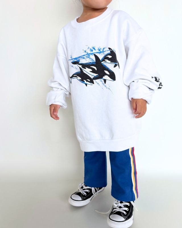 【24m相当・vintage】USA製 Healthtex サイドラインパンツ