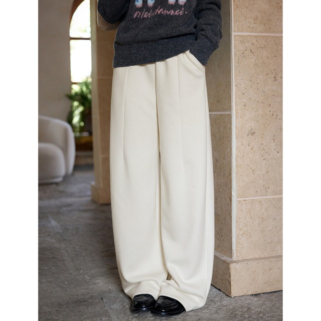center press wide straight pants