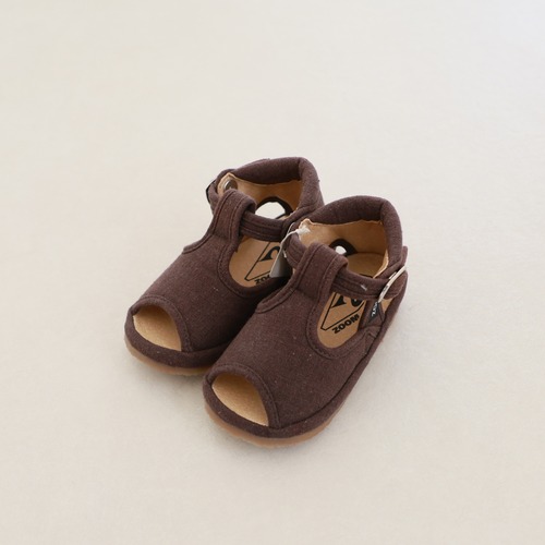 PEEP ZOOM / T-Strap Sandal / D.BROWN