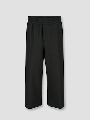 DRIES VAN NOTEN HERRINGBONE COTTON/VIRGIN WOOL PANTS BLACK 261-020923-3230