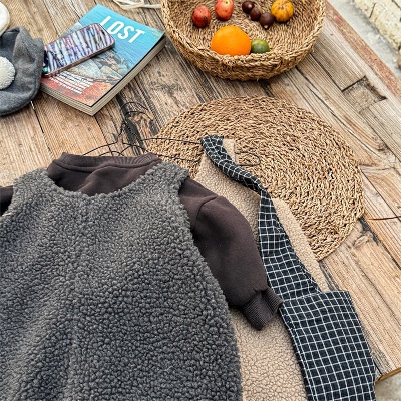 【即納】もこもこサロペット