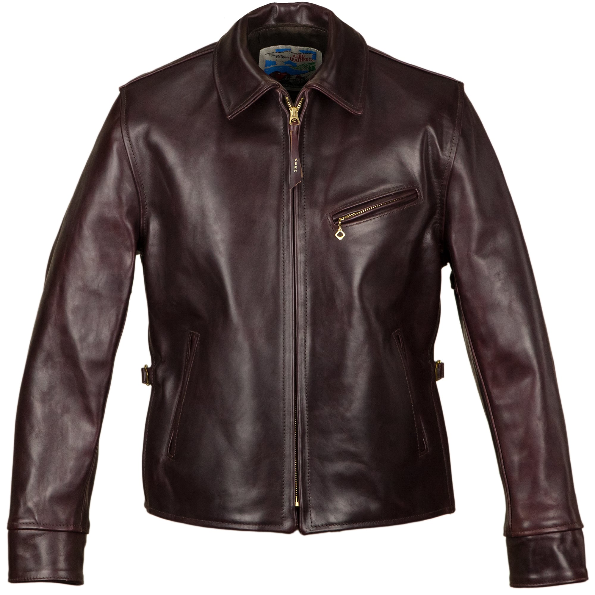 AEROLETHER Co ホースハイドsize38シングルライダース AEROLETHER Co ホースハイドsize38シングルライダース AEROLETHER Co