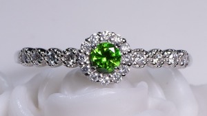 J29-5 Ptデマントイドガーネットリング［01148338］