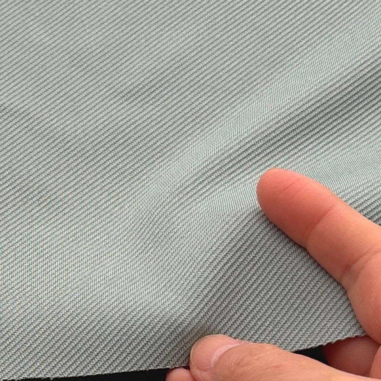 ★TC239◆2ｍ◆綿ポリエステル混ツイルジャージーニット生地◆ミスト系