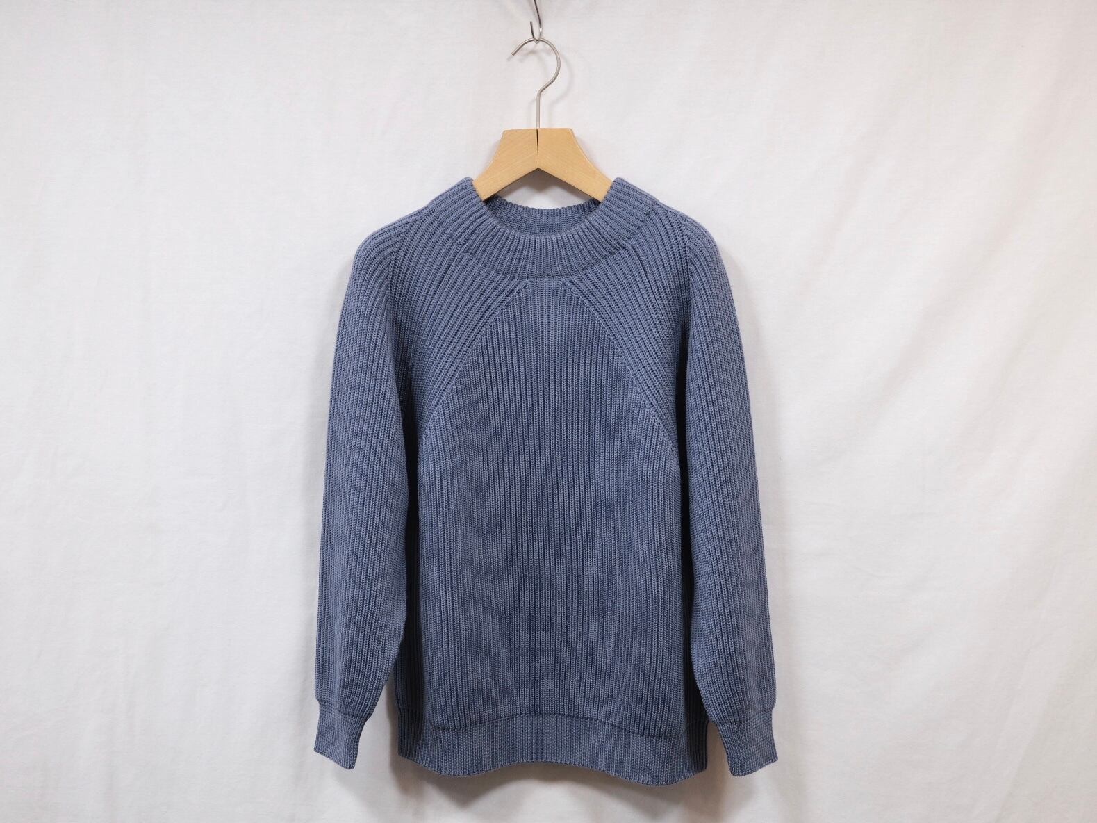 Women's BATONER” SIGNATURE MOCK NECK” GREY BLUE” | Lapel online store