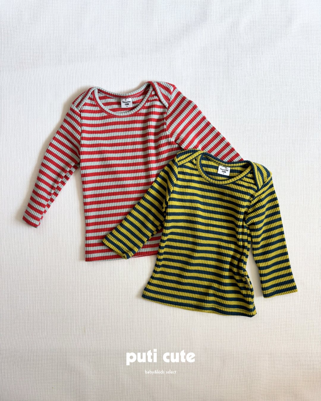 70-80 ꒰ 即納 ꒱ Border rib tops / CON ⸝⋆