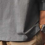 Back Print Long Sleeve Crew Neck T-Shirt ◇H0587