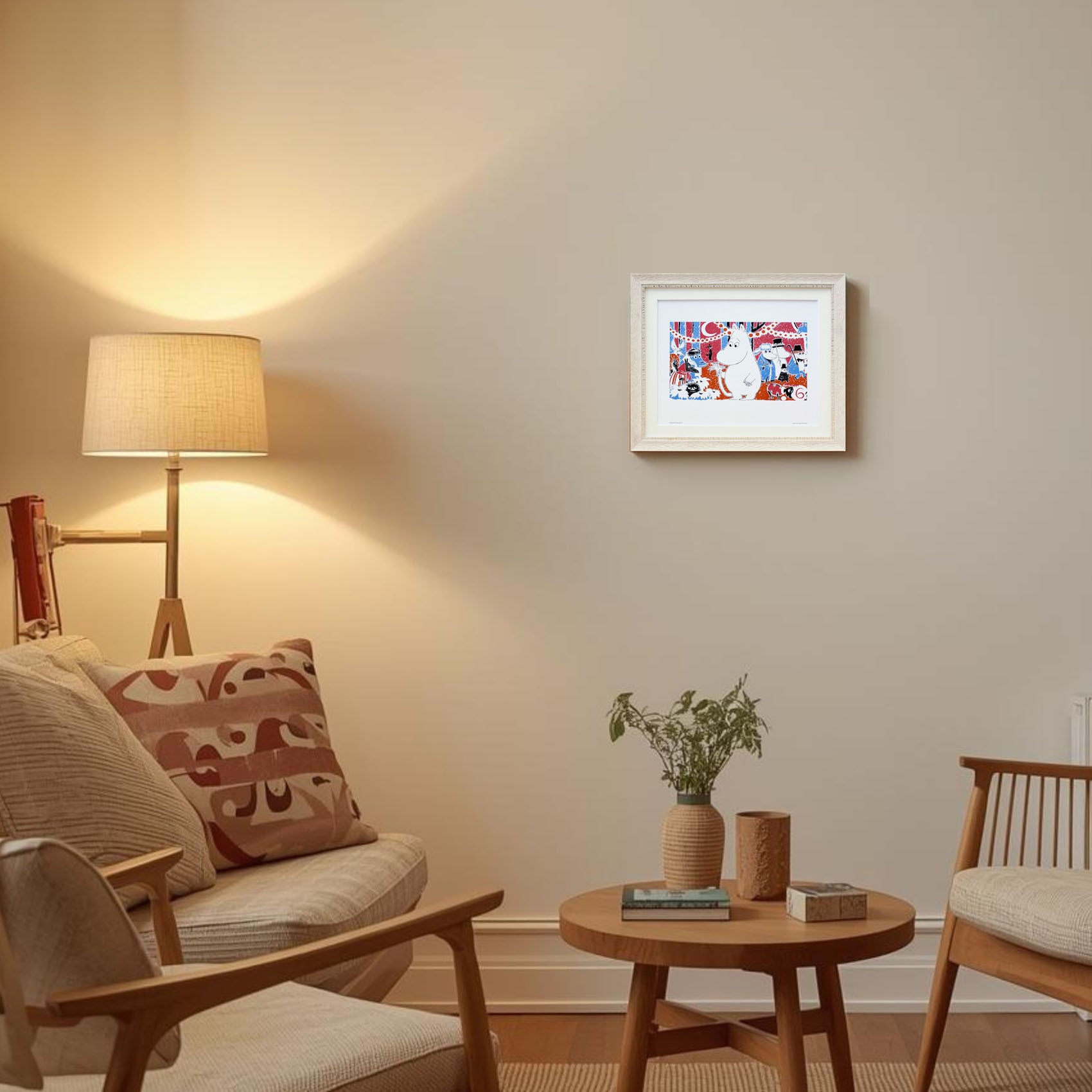 ムーミン 北欧 Putinki「ムーミントロール 6」送料無料 フレーム選択可能 展示用フック付アートポスター 絵画 インテリア アート