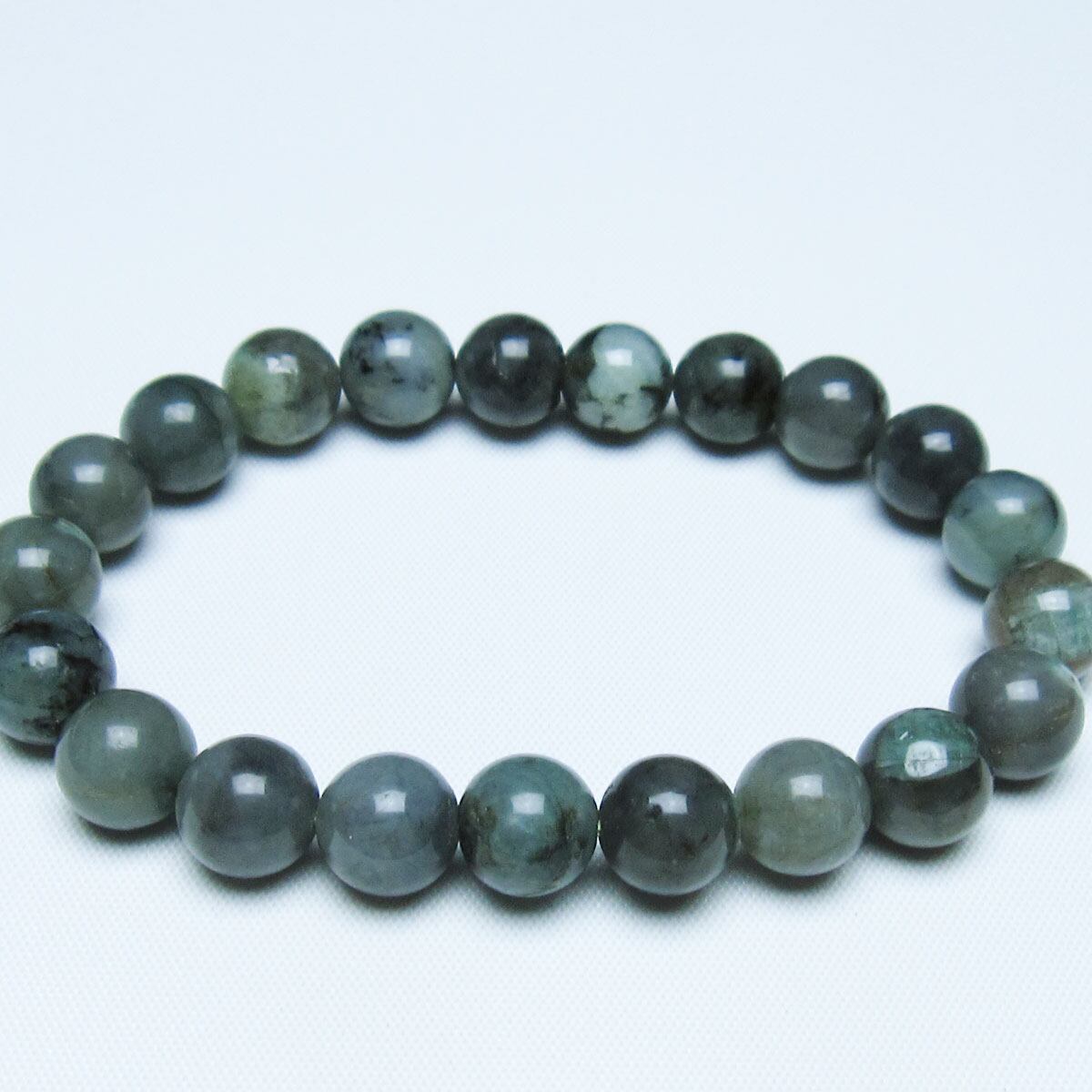 エメラルド ブレスレット 10mm 一点物 メール便可 [M便 1/10] 111-45961