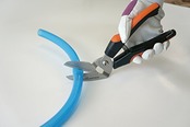 角利(KAKURI) 粗大ゴミ対策 強力万能ハサミ 全長 245mm 斜め刃45° カーペット 段ボール ゴミ 廃品 切断 処分 節約 多用途 鋏 はさみ マルチクラフト MSS-30