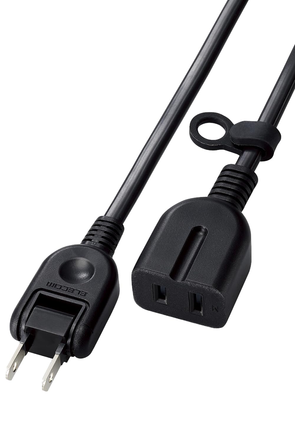 【新着特価】エレコム 電源タップ 延長コード 2m ほこり防止シャッター付き 極性対応 3ピンプラグ接続可能 ブラック スイングプラグ T-X01-2120BK