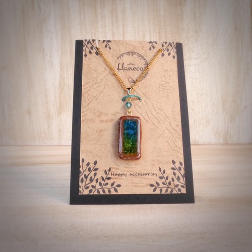 陶器ネックレス  みずたまりno.12 小窓