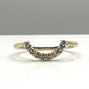 【受注生産】K10　DIAMOND SMILE RING