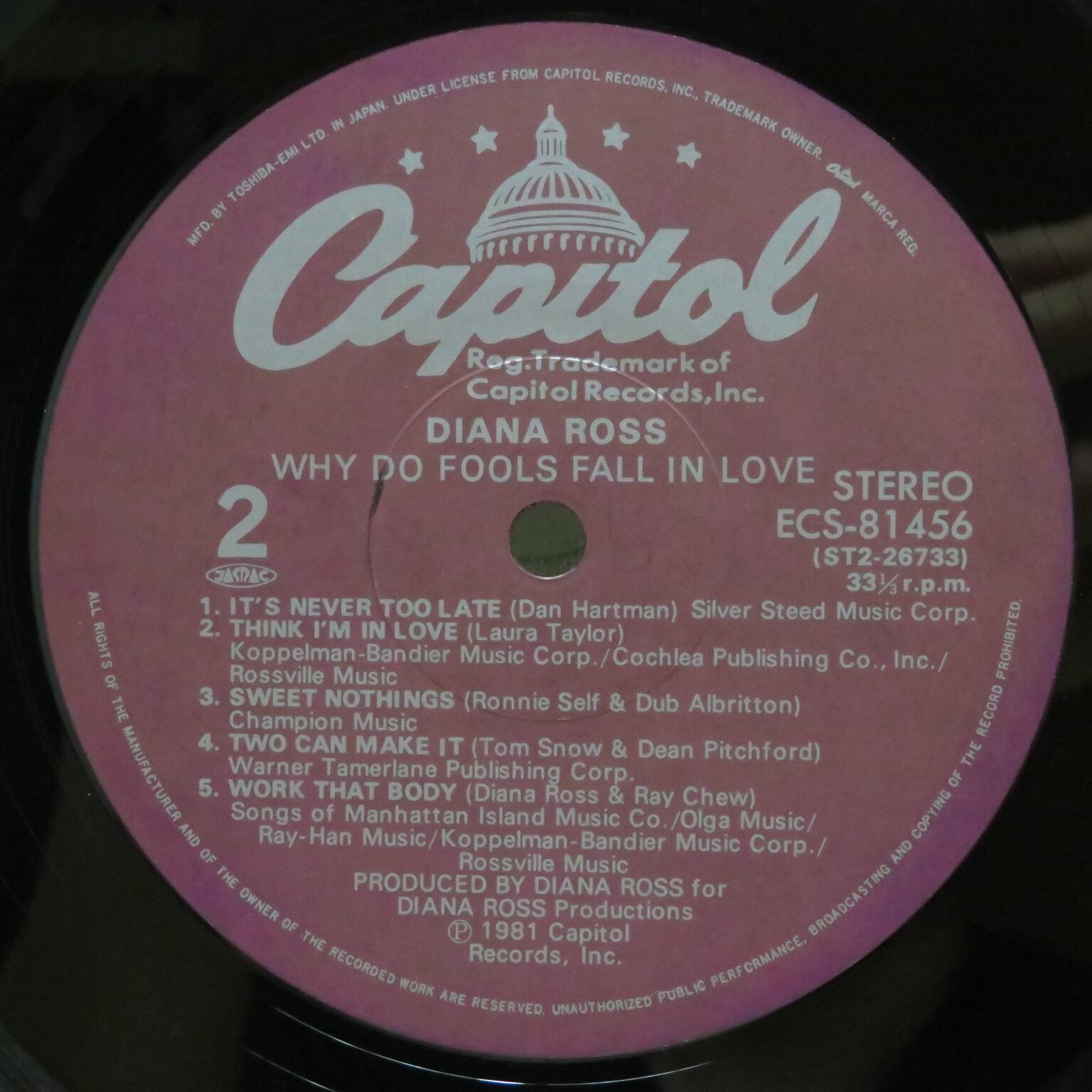 Diana Ross / Why Do Fools Fall In Love [ECS-81456] - 画像5