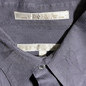 PERRY ELLIS lavender color silk rayon shirt
