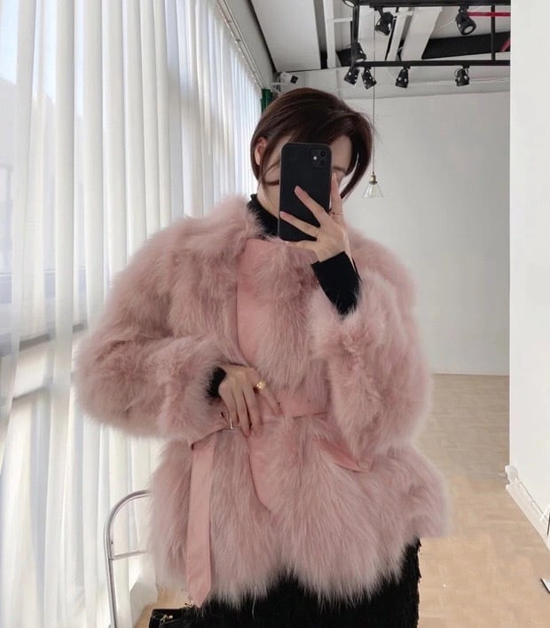 ファー ピンク ジャケット コート アウター | LOVEYsmileSHOP
