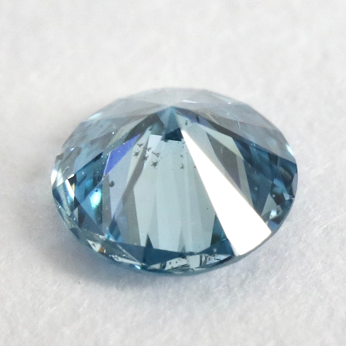 天然ブルーダイヤモンド（トリートメント） 0.076ct 】ソーティング付 