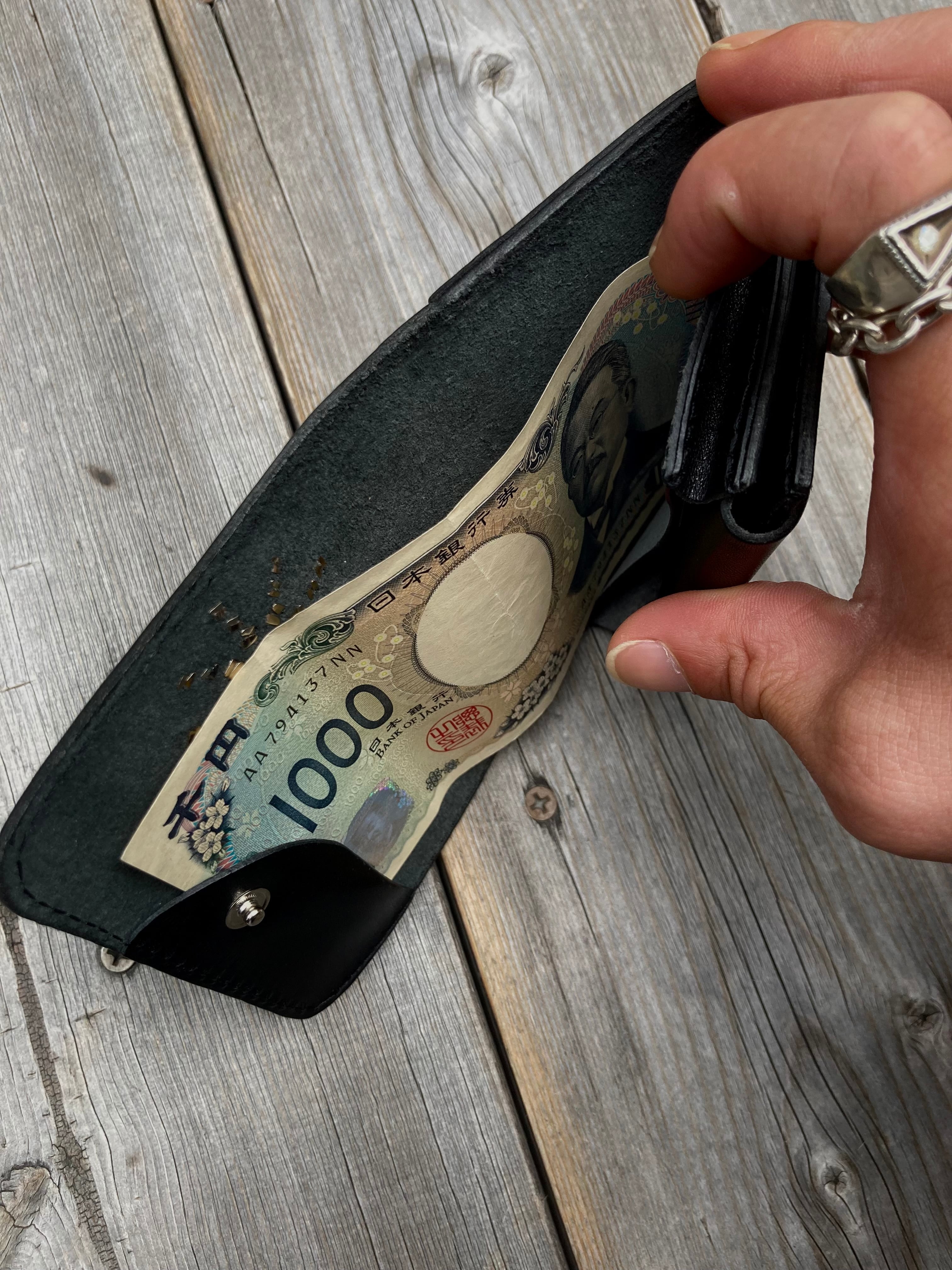 栃木レザー / LEATHER STUDS WALLET (SHORT) 』スタッズウォレット