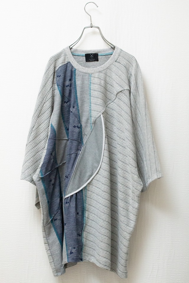 α-T-shirts flow (grey/blue)