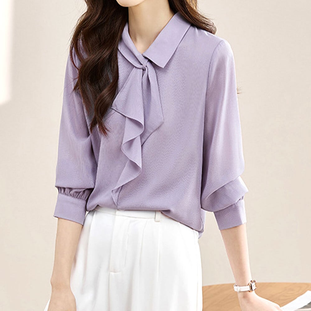 リボンタイ ブラウス レディース 春夏秋 きれいめ 大人 かわいい おしゃれ フォーマル 通勤 ビジネス OL オフィス 参観日 入学式 卒園式 大人可愛い 大人女子