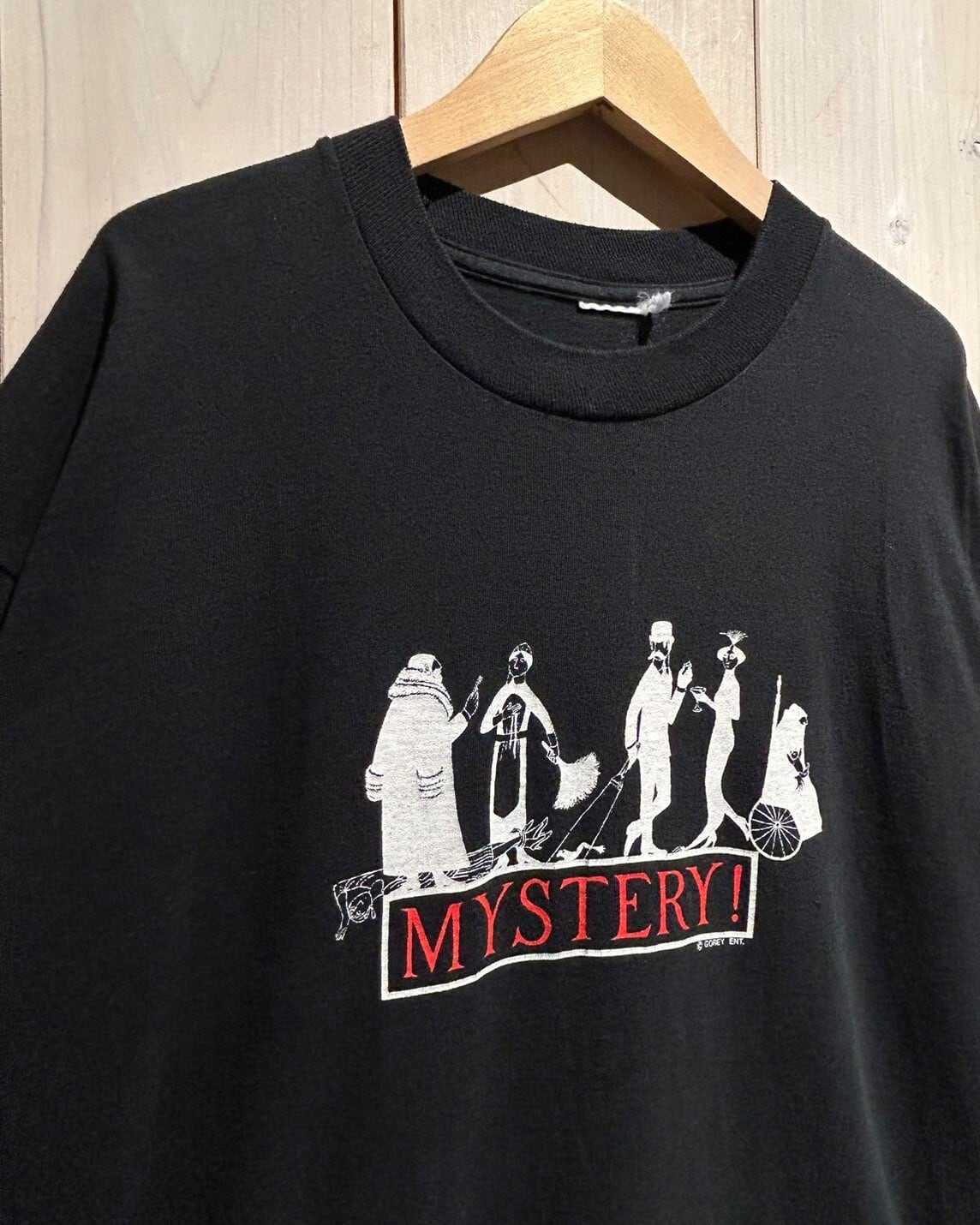 エドワード・ゴーリー　Tシャツ Fruit of the Loom “Edward Gorey / books cats” アート Tシャツ