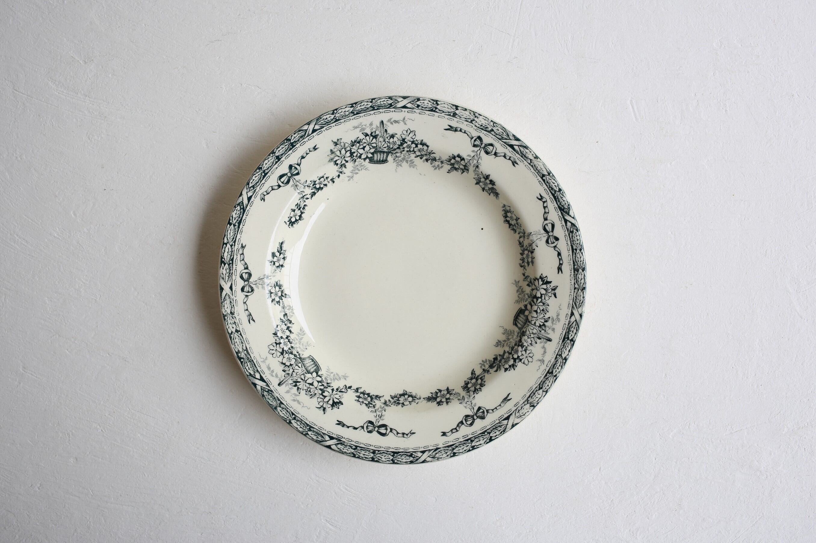 フランス アンティーク ヴィンテージ SALINS 『NINON』深皿 N-04139c