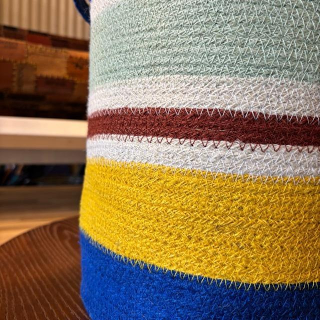 Bangladesh Colorful Basket Cylinder バングラディッシュ カラフルバスケットシリンダー ジュート 天然素材 収納 エシカル ナチュラル 自然 エコフレンドリー