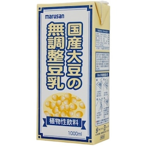 国産大豆の無調整豆乳 １０００ｍｌ　マルサン