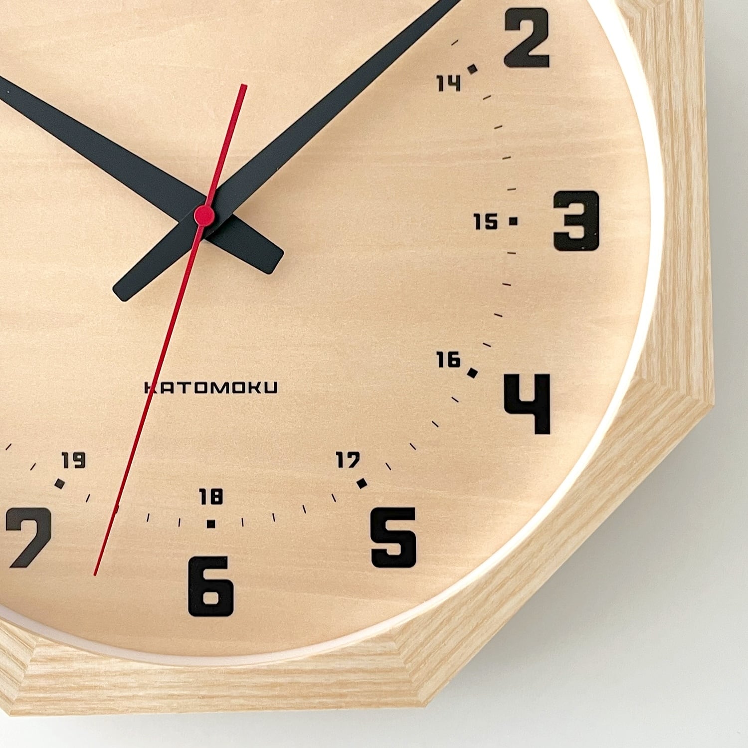 KATOMOKU muku 16km-1130ARCS skp電波時計 壁掛け時計 電波時計 KATOMOKU muku clock 16 L-size SKP オーク km