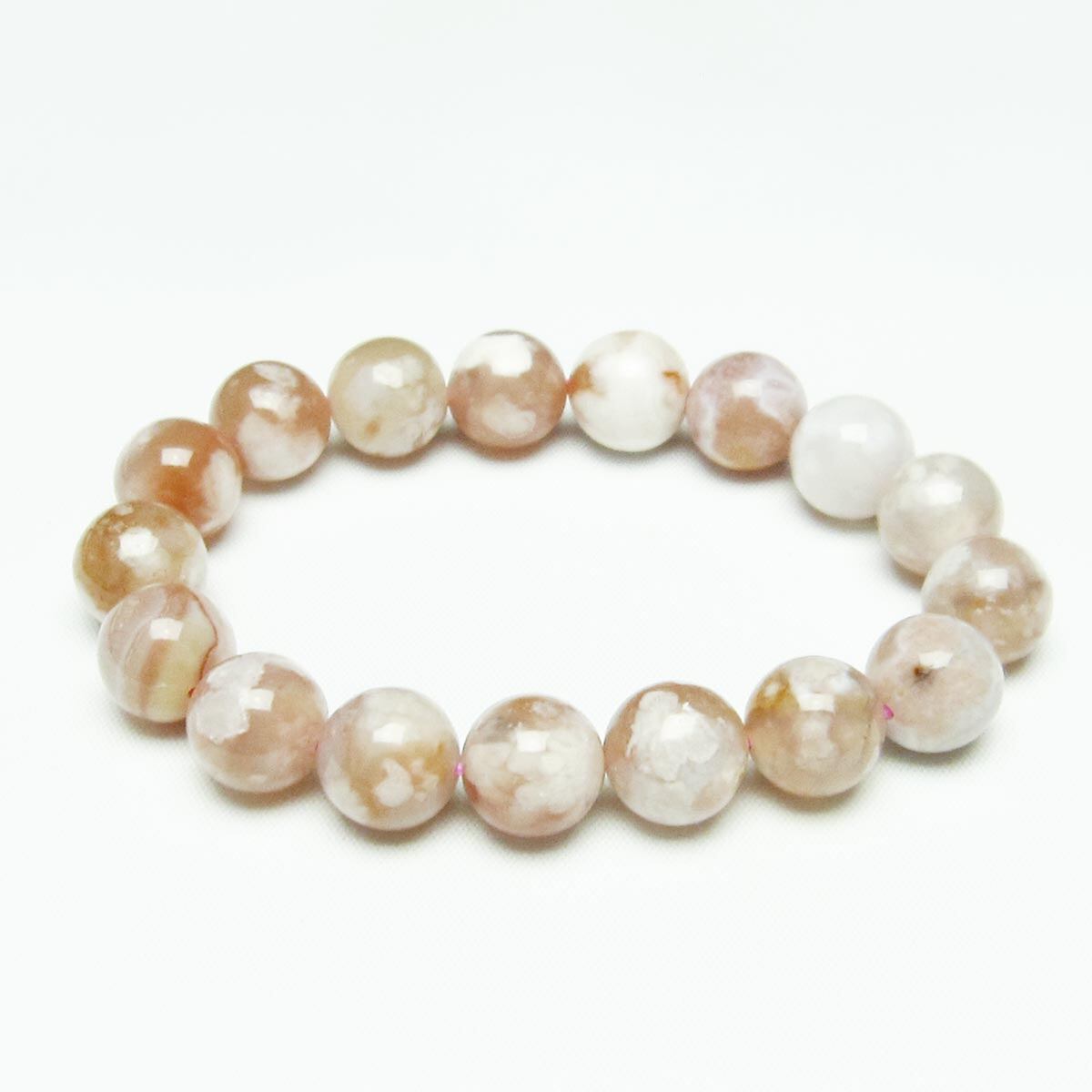 チェリーブロッサムアゲート ブレスレット 桜瑪瑙 13mm [M便 1/10] 111-24594