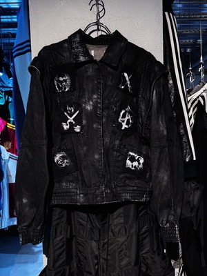 "vivid notes"punk custom design coating jacket
