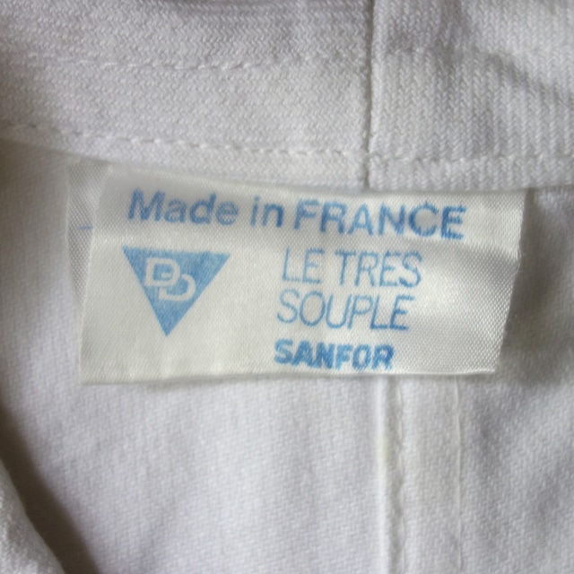 【MADE IN FRANCE】【DEADSTOCK】SANFOR ホワイトワークジャケット "VESTE DE PEINTRE"