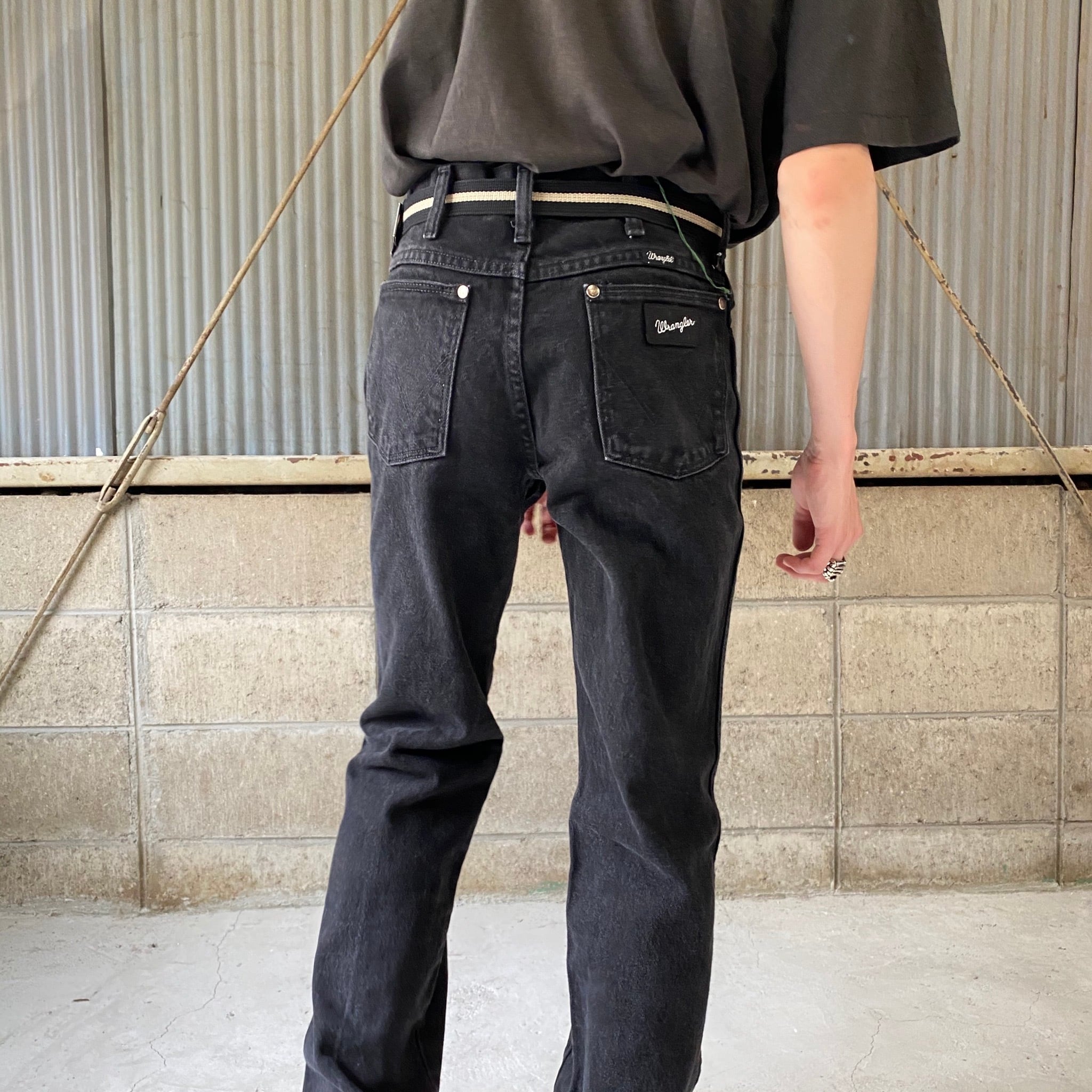 ラングラー Wrangler トリプルネーム 希少品 ブラックジーンズ　シルバー Wrangler ラングラー Silver Edition シルバーエディション 933SEWK