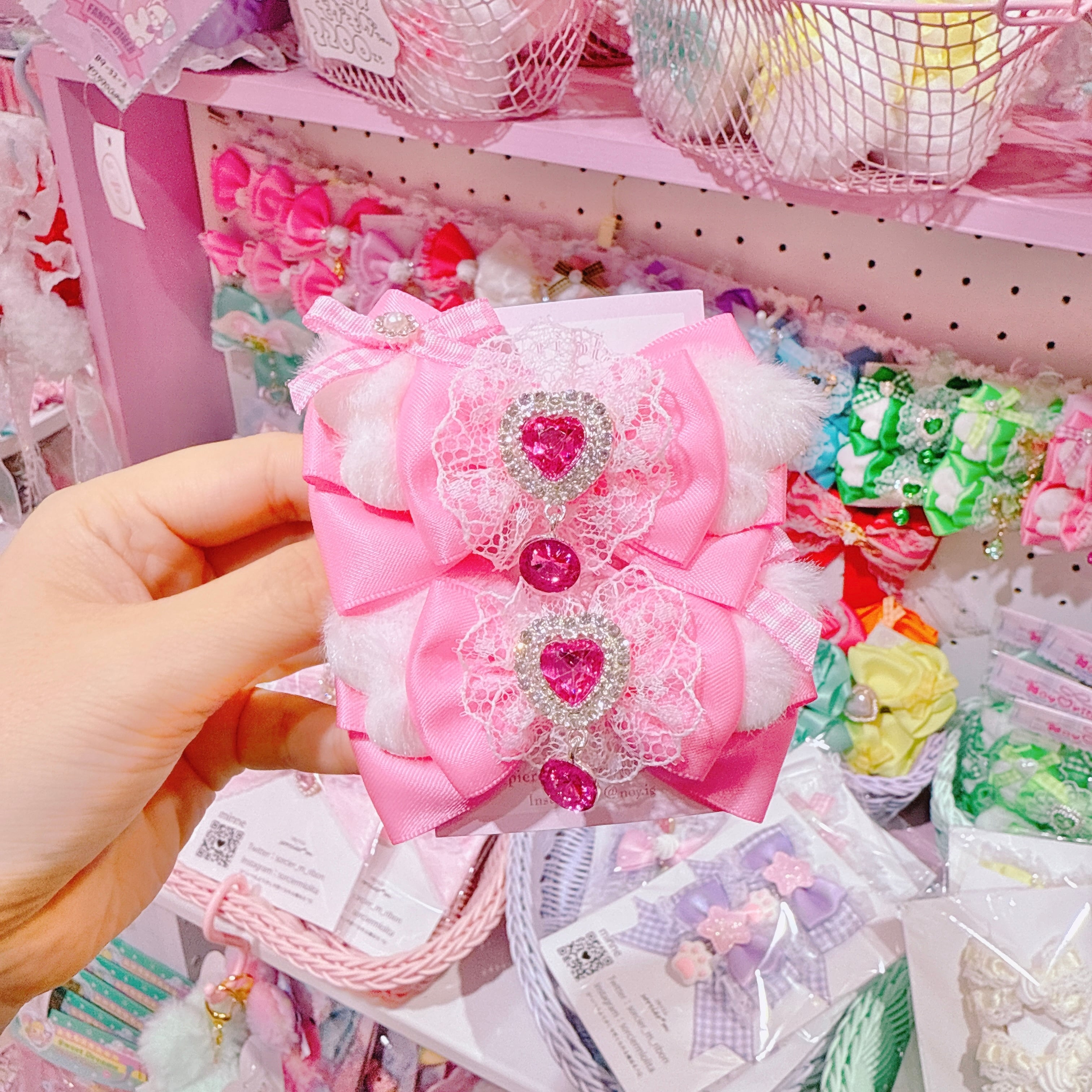 【F7】63-41推し活ツインヘアクリップ