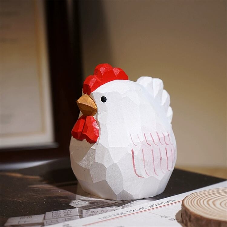 おしゃれの必需品 木彫り手作り かわいい動物置物 ドッグ ジラフ