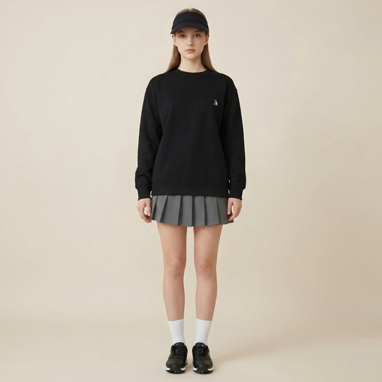 BIRDIE SUNFLOWER WOOL LINING SWEAT/BK